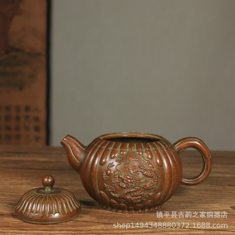 Office Furniture Phoenix - Brass Dragon and Phoenix Pure Copper