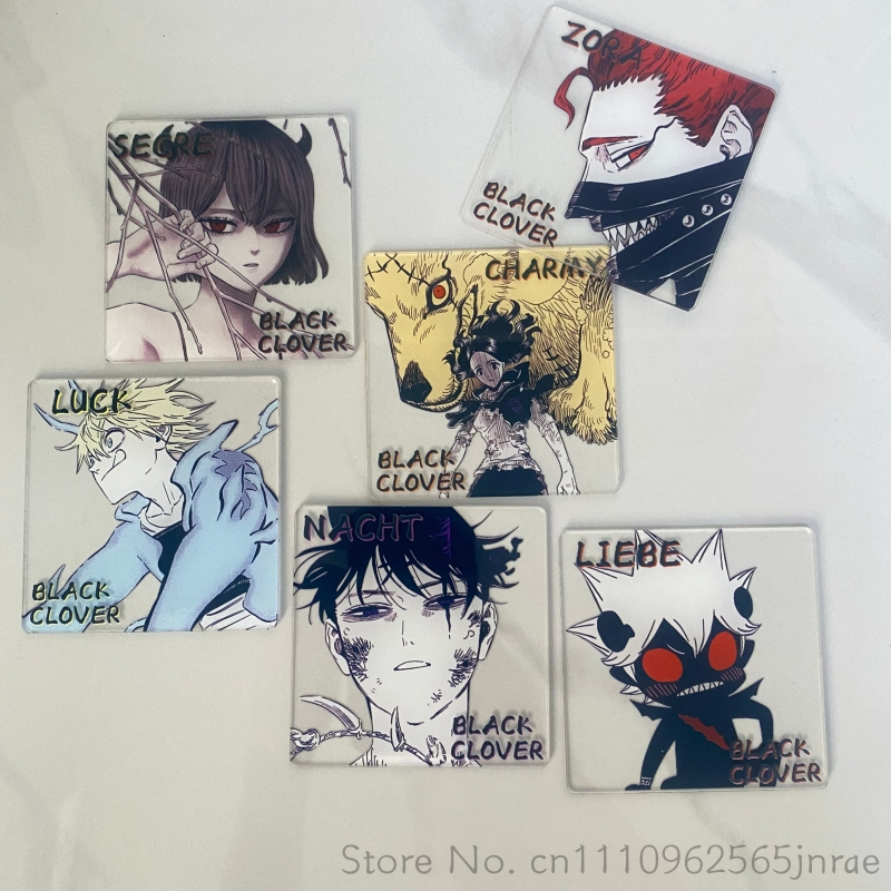 Office Furniture And Design - Black Clover Anime Creative Acrylic Coaster