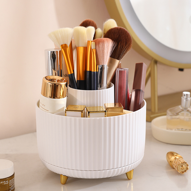 Office Furniture And Design - 1Pcs 360° Rotating Makeup Brush Holder