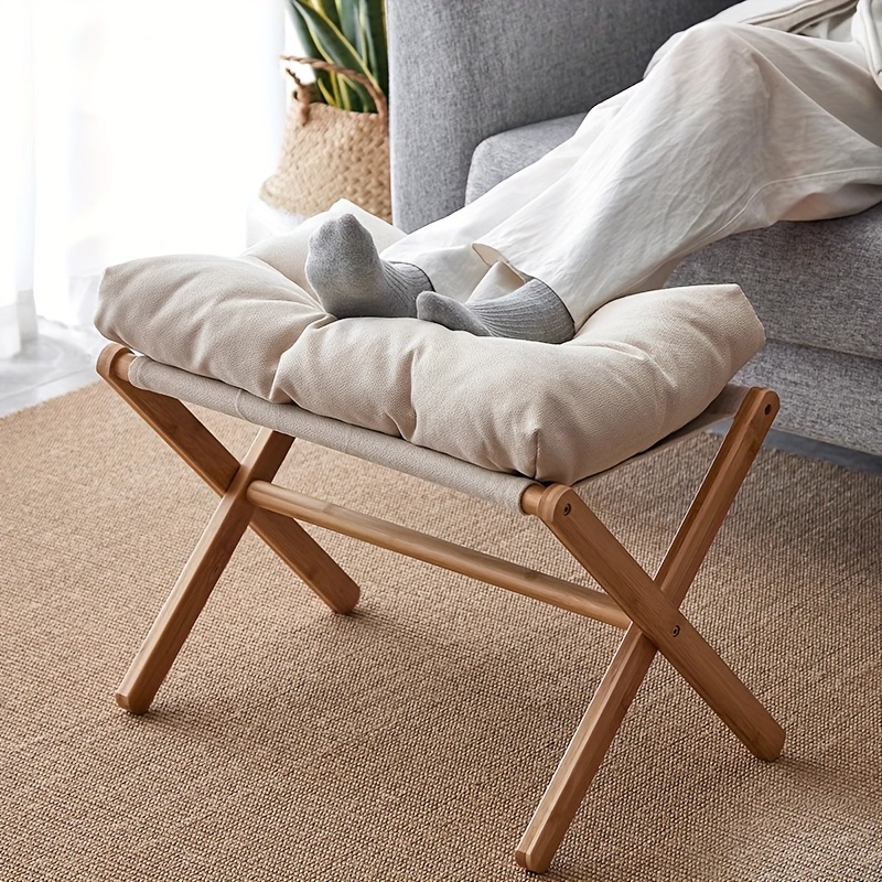 Office Furniture And Design - Bamboo Foldable Peddle with Soft Cushion