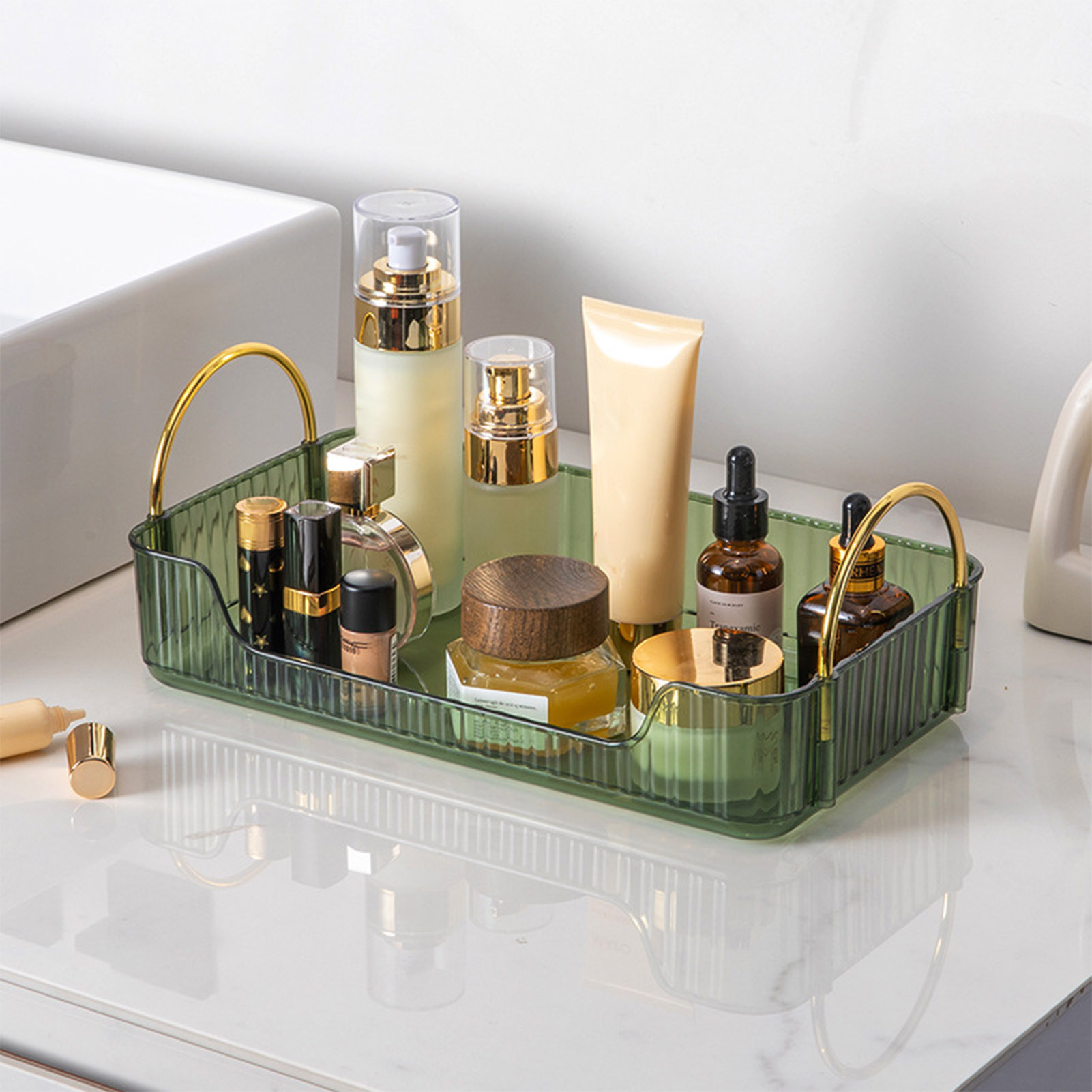 Bathroom Organizer Rack Light  - огляд і ціна Drawer Organizer Tray