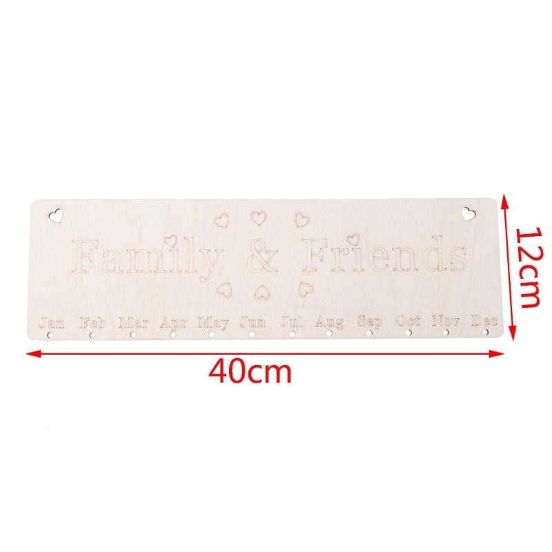 Wooden Calendar Birthday Remin - огляд і ціна Magnetic Whiteboard Calendar