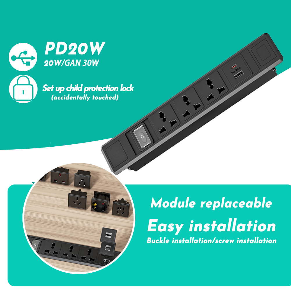 FUNAYA Built-in Table Socket M - огляд і ціна Office Furniture Uk