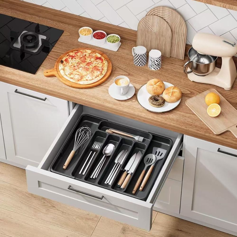 Adjustable Cutlery Drawer Orga - огляд і ціна Drawer Organizer Tray