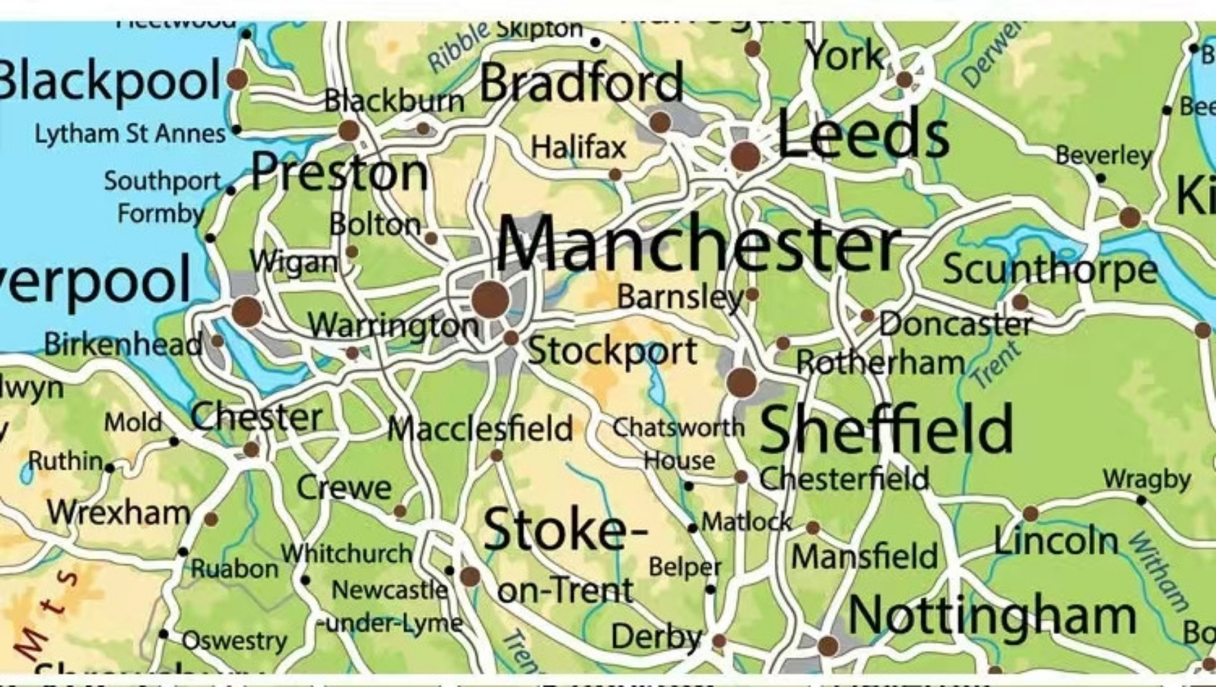 Large HD UK Map Posters Prints - огляд і ціна Office Furniture Uk
