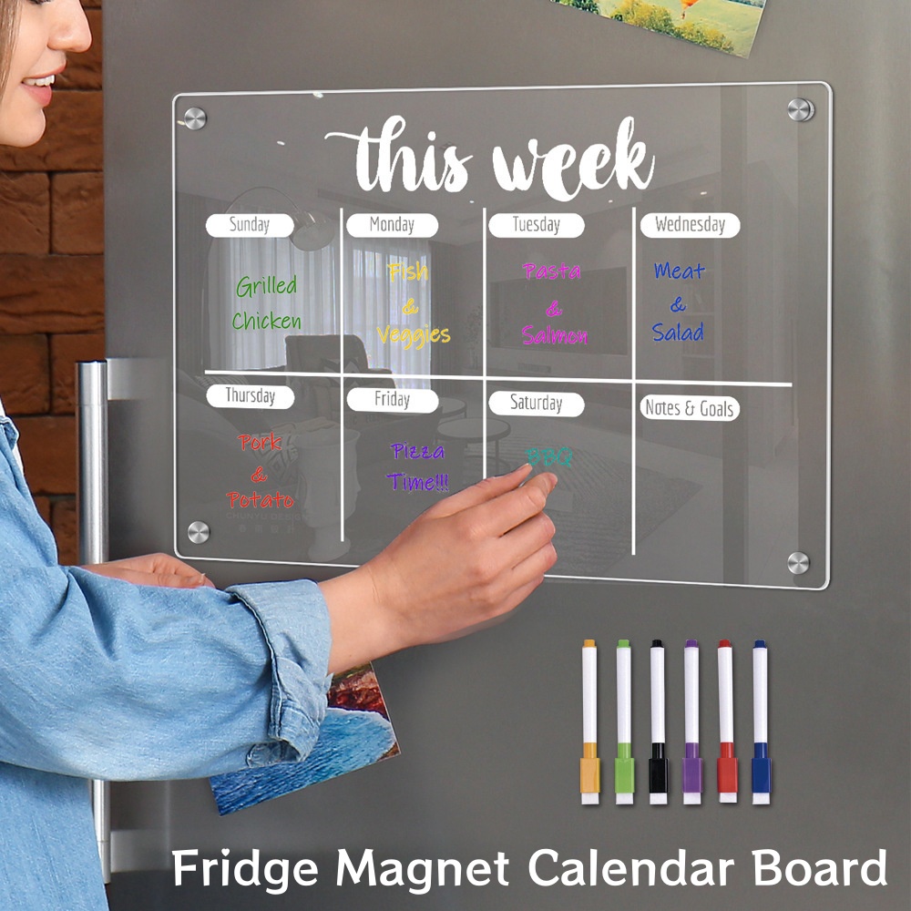 Fridge Magnet Calendar Board W - огляд і ціна Magnetic Whiteboard Calendar