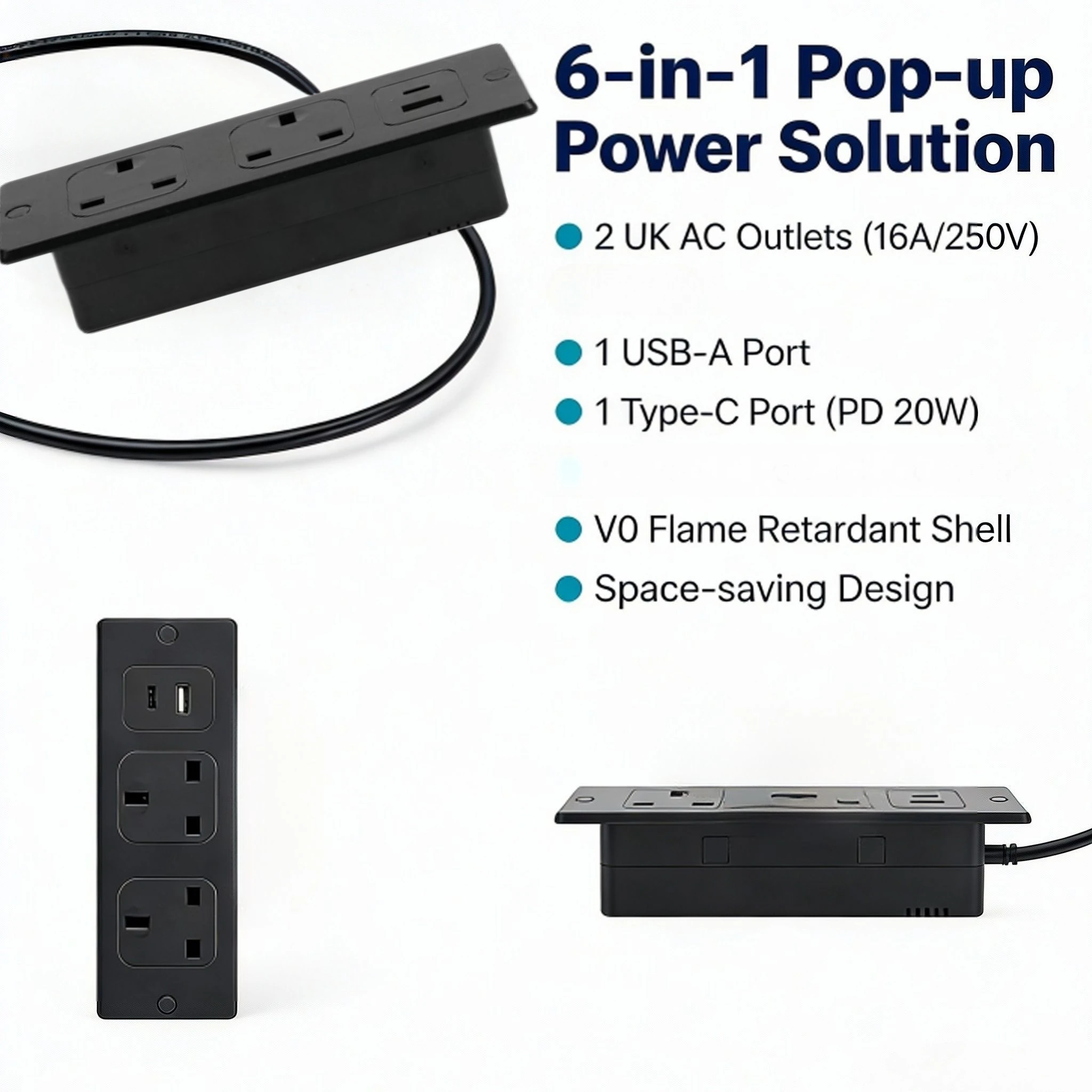 UK Embedded Table Hidden Socke - огляд і ціна Office Furniture Uk