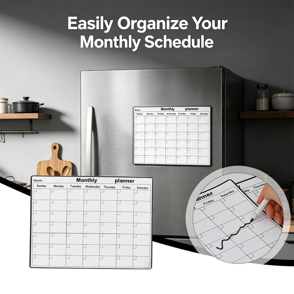 Magnetic Refrigerator Dry Eras - огляд і ціна Magnetic Whiteboard Calendar