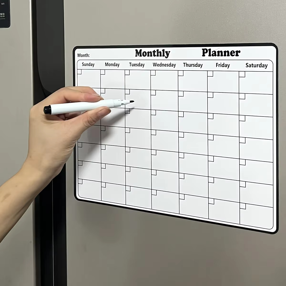 1 Pack Reusable Magnetic Refri - огляд і ціна Magnetic Whiteboard Calendar