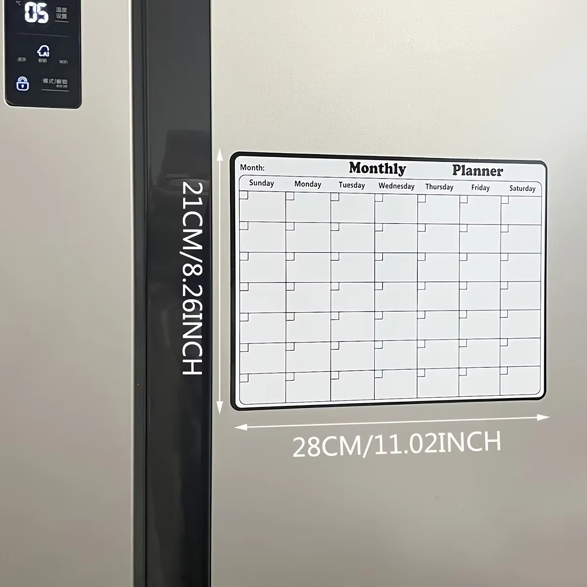 1 Pack Reusable Magnetic Refri - огляд і ціна Magnetic Whiteboard Calendar