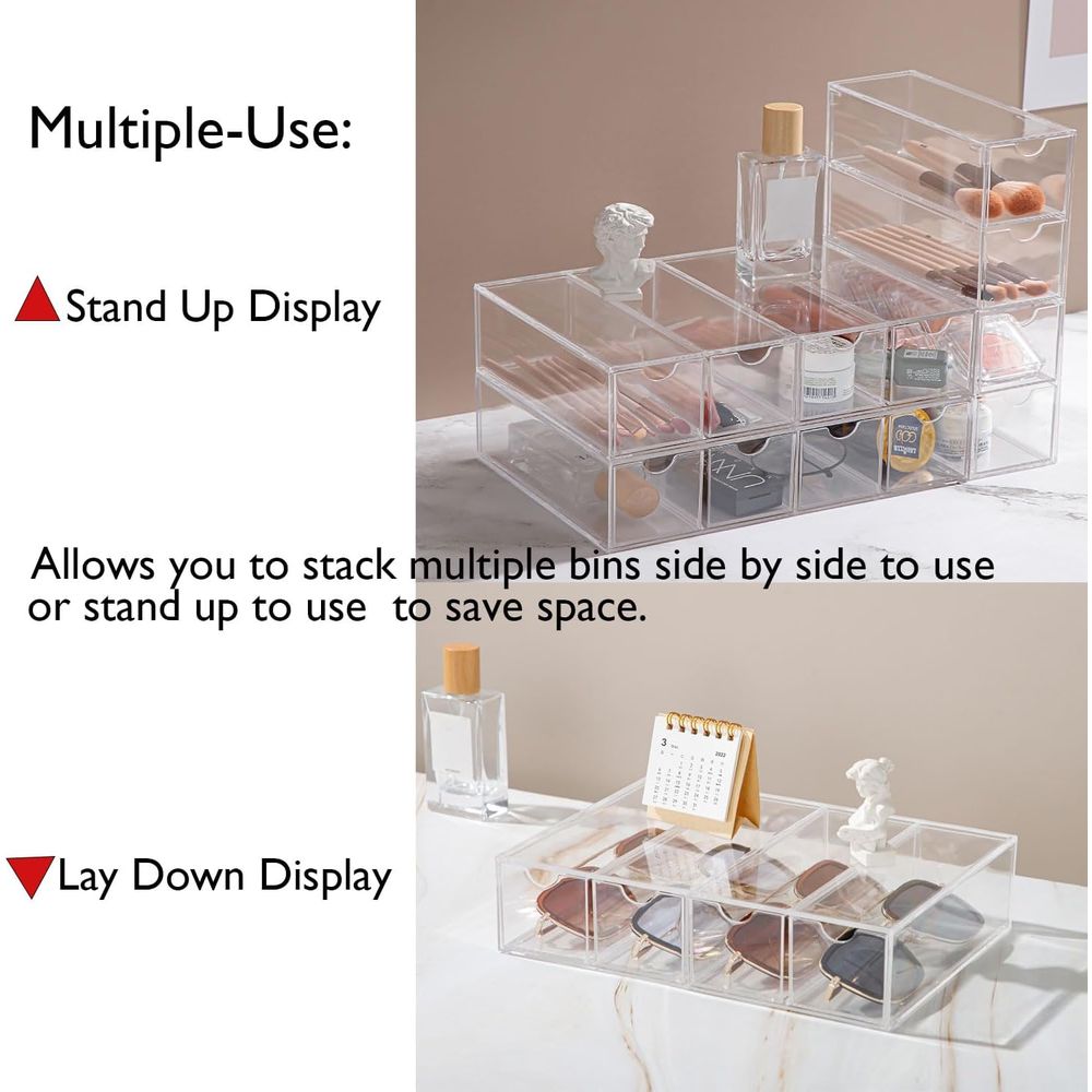 Sunglass Storage Box, Acrylic  - огляд і ціна Drawer Organizer Tray