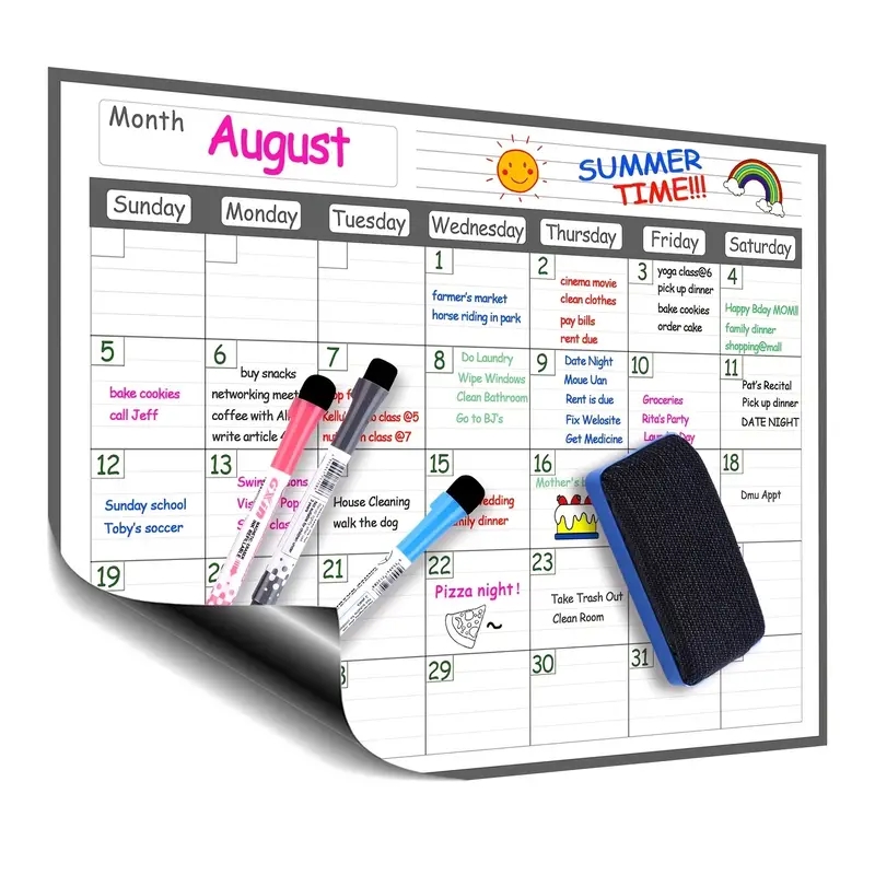 1 Set Magnetic Refrigerator Dr - огляд і ціна Magnetic Whiteboard Calendar