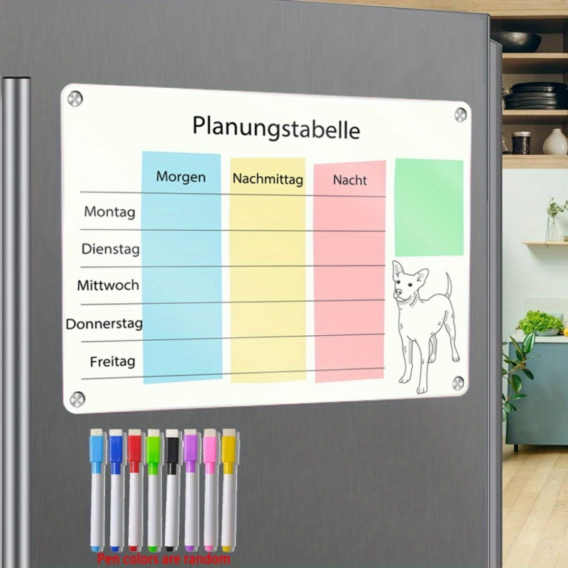 A3 German Magnetic Planner Fri - огляд і ціна Magnetic Whiteboard Calendar