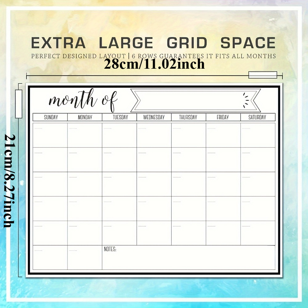 1Pc Magnetic Dry Erase Calenda - огляд і ціна Magnetic Whiteboard Calendar