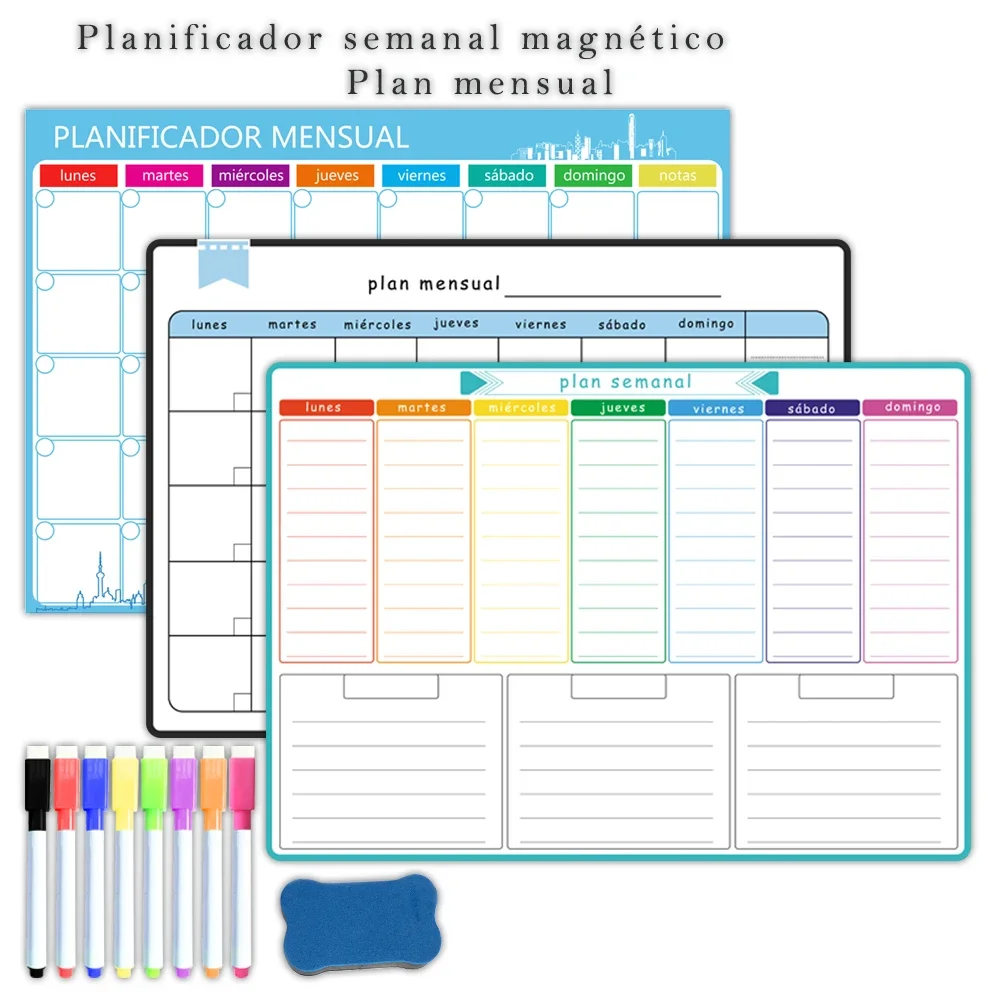 A3 Size Magnetic Weekly &month - огляд і ціна Magnetic Whiteboard Calendar