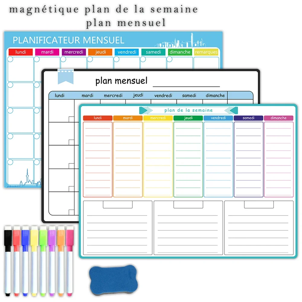 A3 Size Magnetic Weekly &month - огляд і ціна Magnetic Whiteboard Calendar