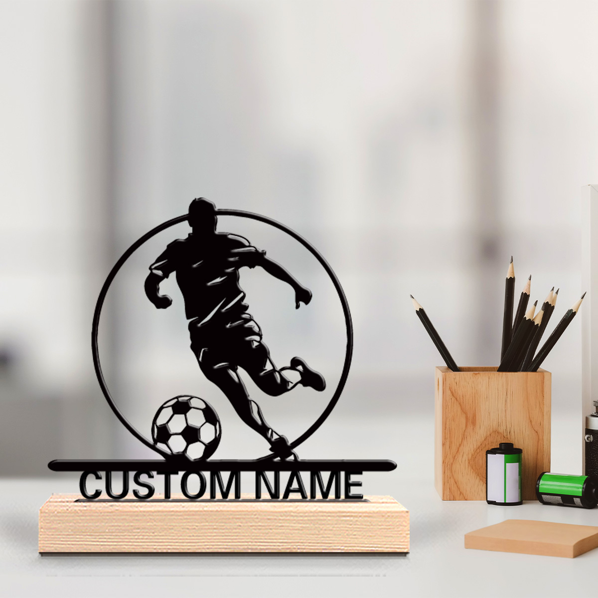 Custom Soccer Player Metal Sta - огляд і ціна Office Furniture And Design