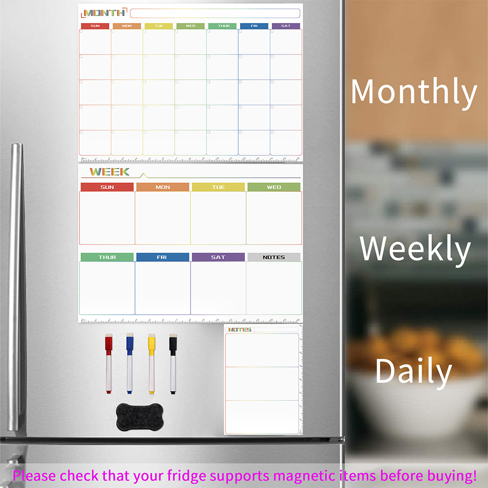 Magnetic Dry Erase Board Reusa - огляд і ціна Magnetic Whiteboard Calendar