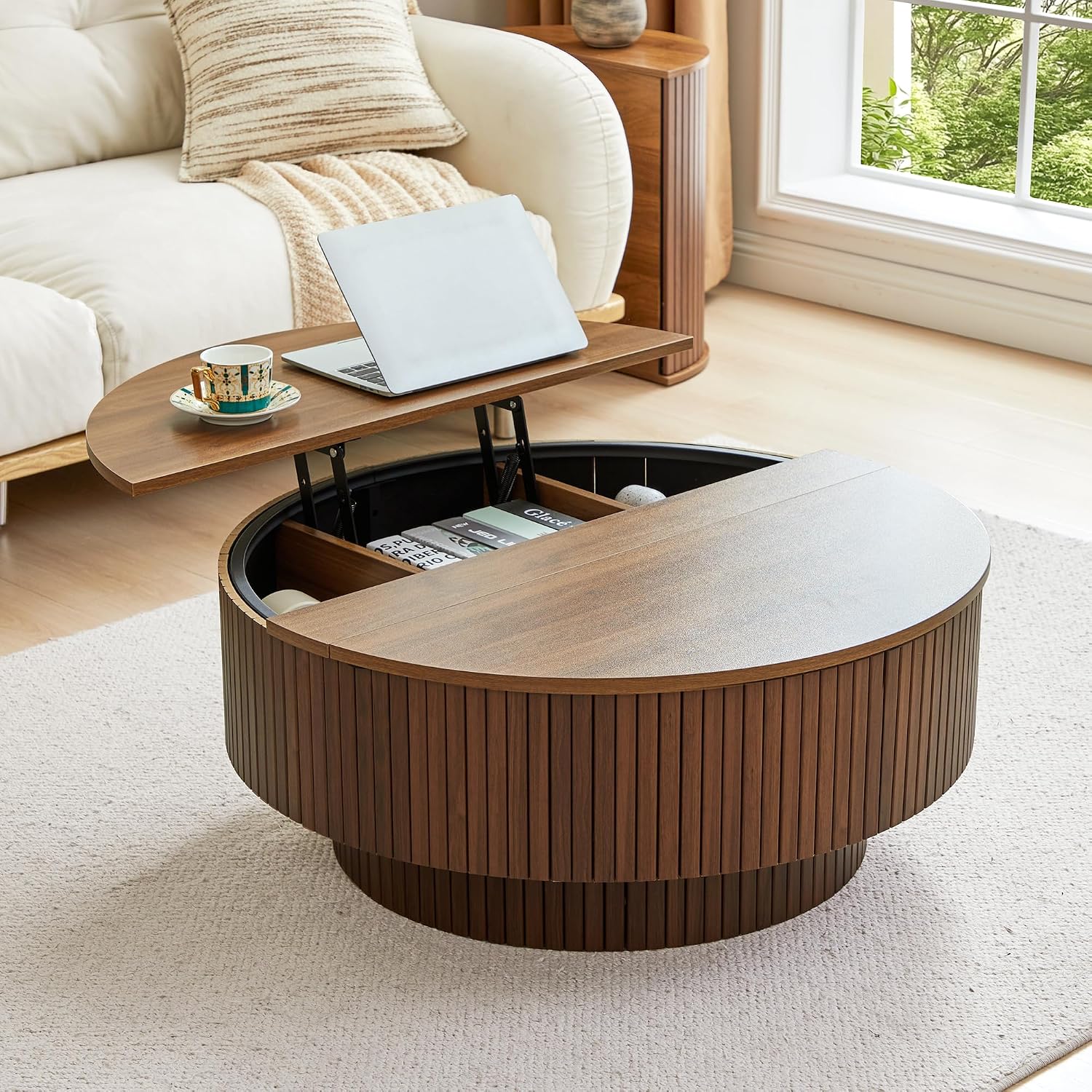33 Inch Round Coffee Table Wit - огляд і ціна Office Furniture And Design