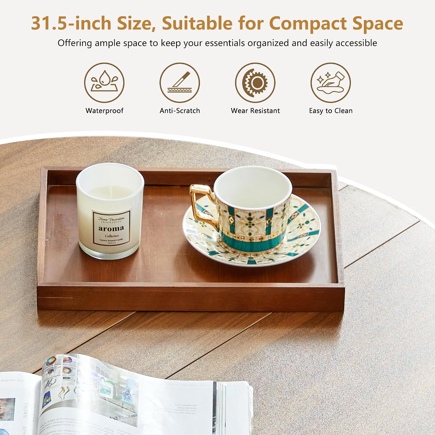 33 Inch Round Coffee Table Wit - огляд і ціна Office Furniture And Design