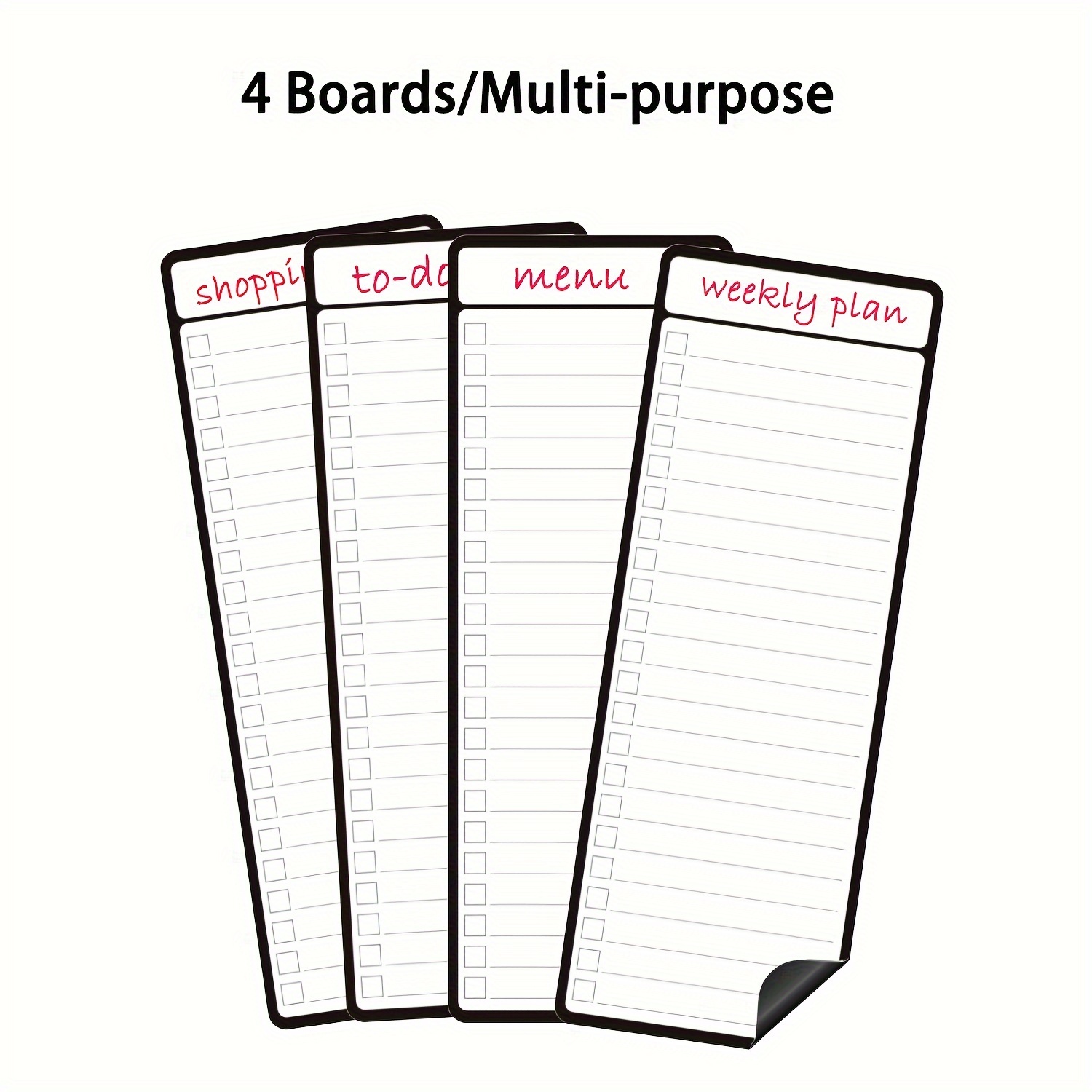 4pcs Magnetic Dry Erase List B - огляд і ціна Magnetic Whiteboard Calendar
