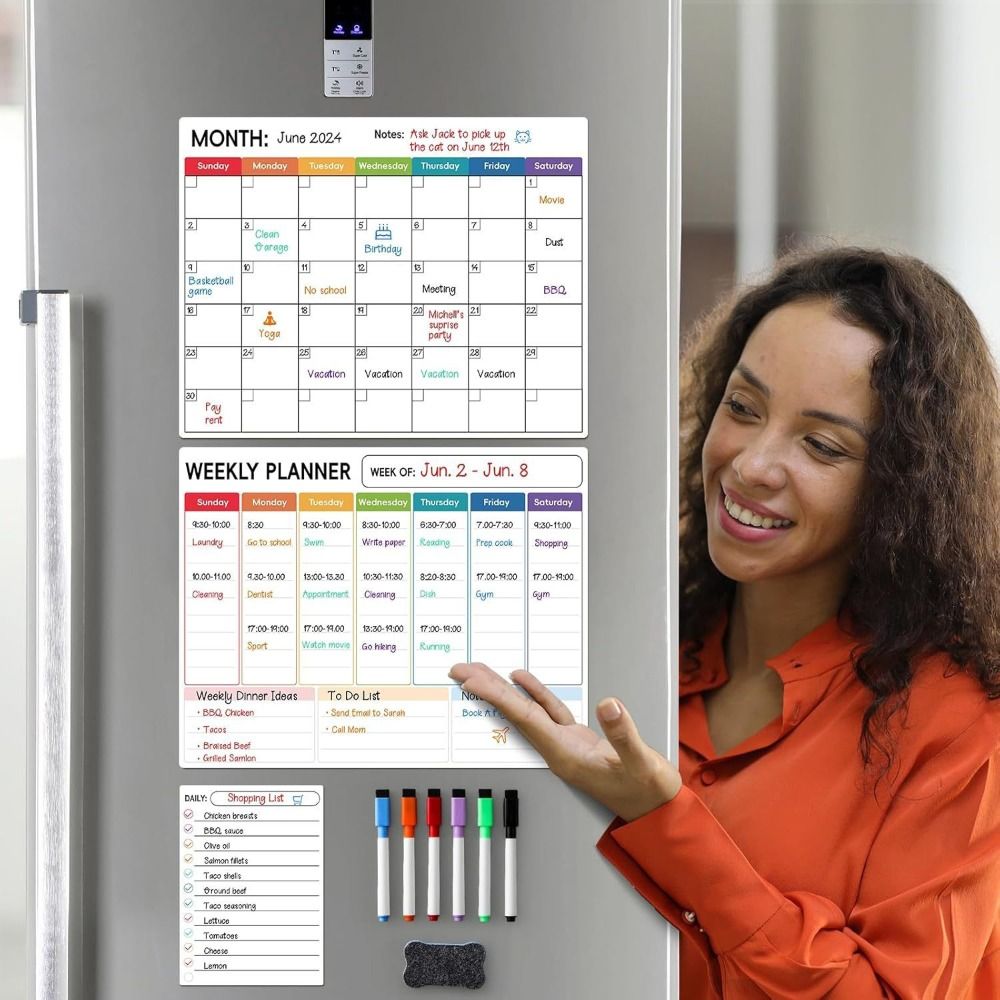 Dry Erase Magnetic Calendar Ma - огляд і ціна Magnetic Whiteboard Calendar