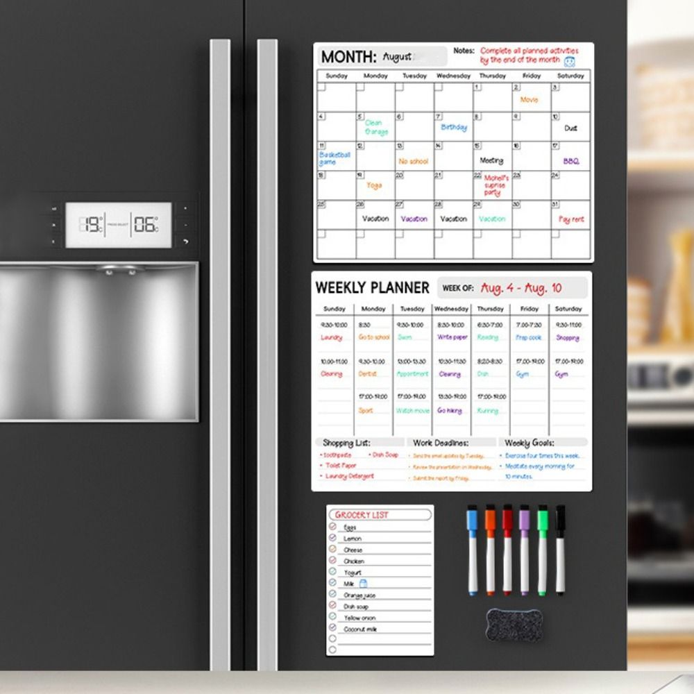 Dry Erase Magnetic Calendar Ma - огляд і ціна Magnetic Whiteboard Calendar