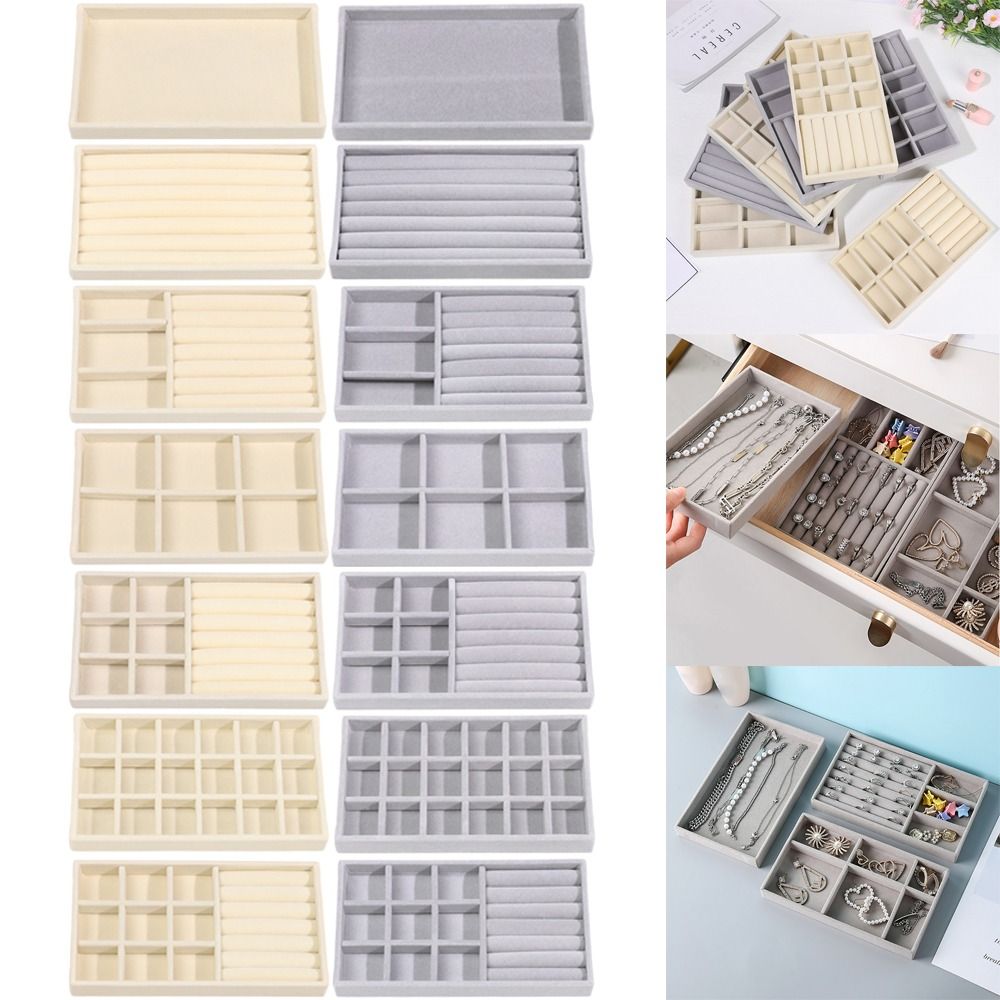 Organizer Box Stackable Velvet - огляд і ціна Drawer Organizer Tray