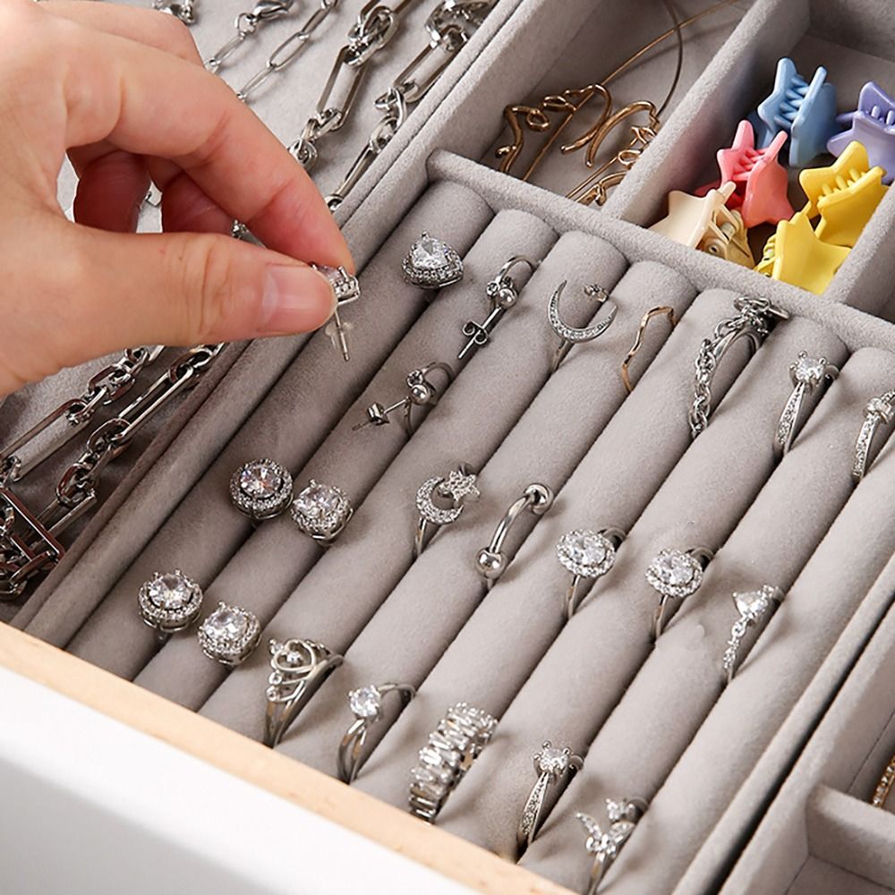 Organizer Box Stackable Velvet - огляд і ціна Drawer Organizer Tray