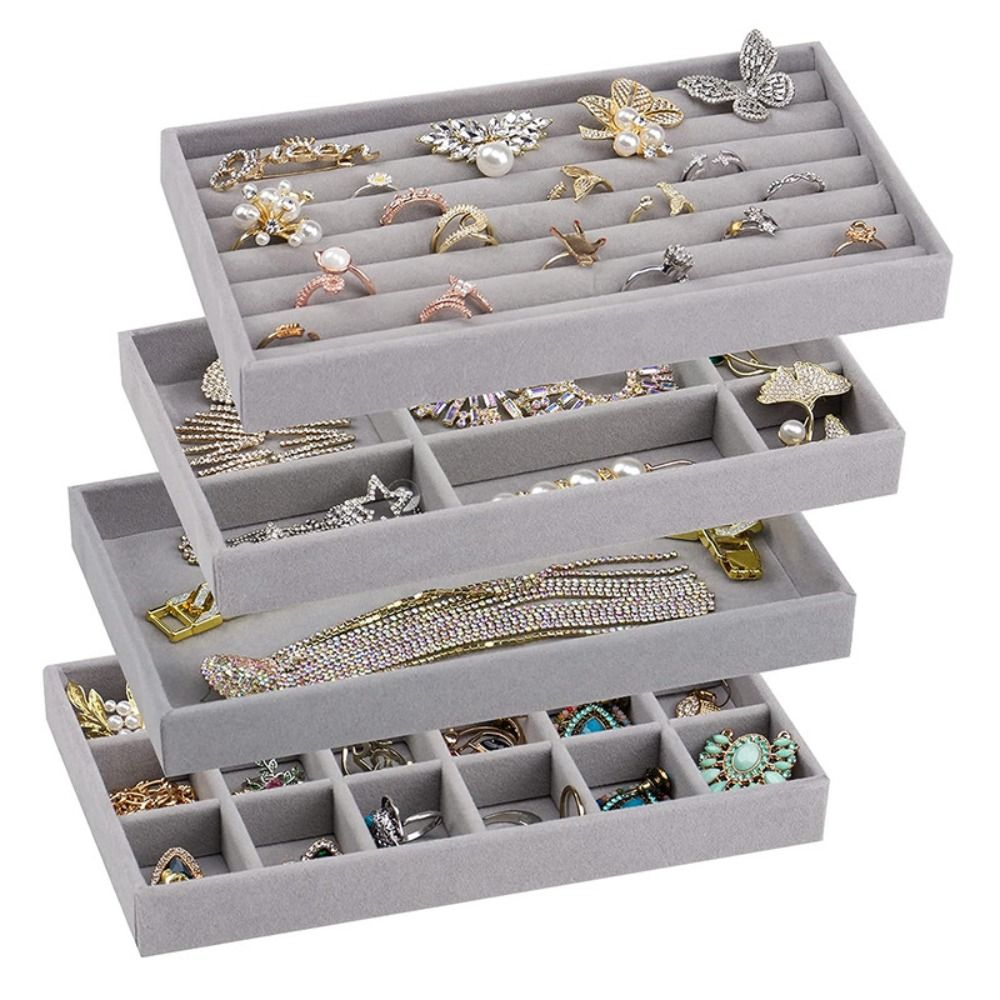 Organizer Box Stackable Velvet - огляд і ціна Drawer Organizer Tray