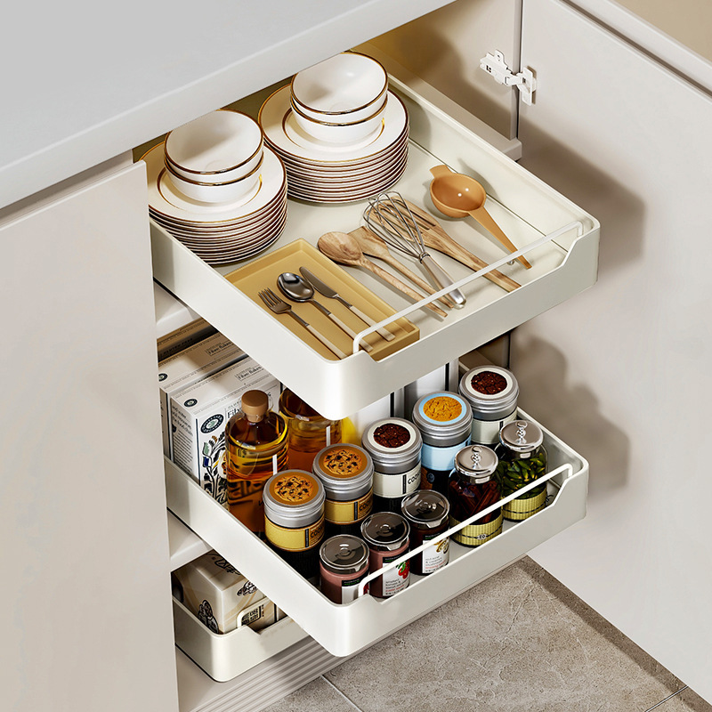 Kitchen Storage metal holdetr  - огляд і ціна Drawer Organizer Tray