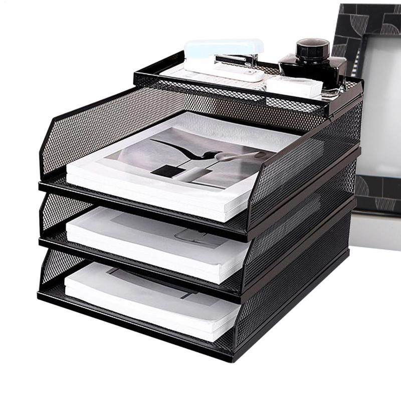 Desk Trays Metal Mesh Stackabl - огляд і ціна Drawer Organizer Tray