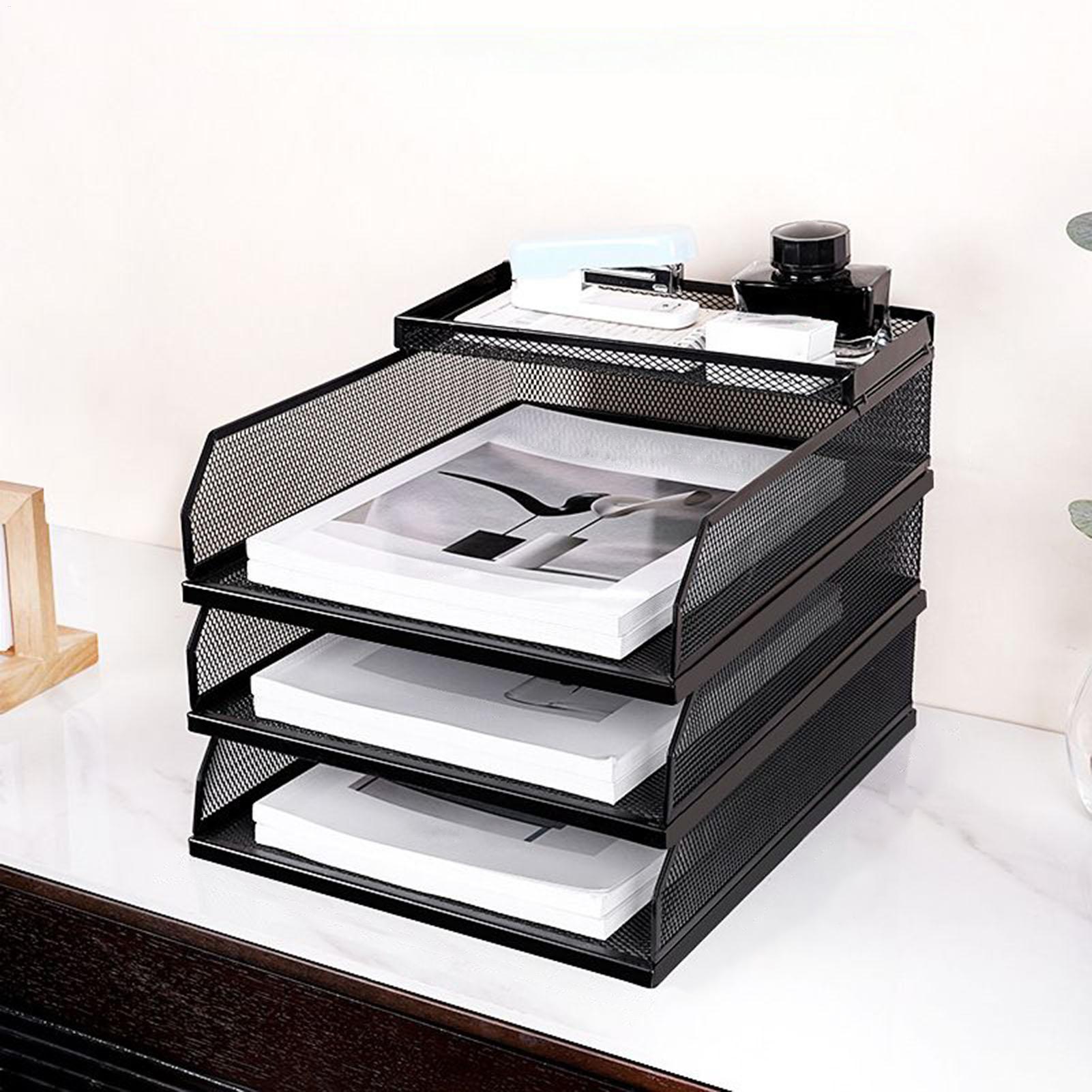 Desk Trays Metal Mesh Stackabl - огляд і ціна Drawer Organizer Tray